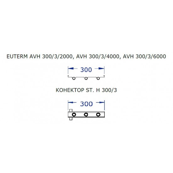 Колектор за панелен излъчвател EUTERM - 300/3