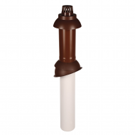 Вертикален терминал за покрив 80/125 mm,  H=1300 mm , наклон 5° - 30°